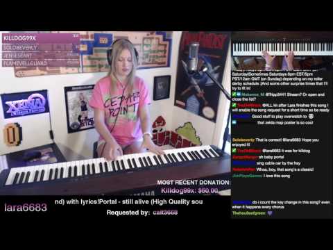 Lara plays 'Still Alive' from Portal (piano cover)
