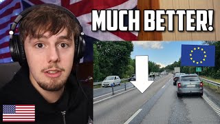 American Reacts to Why Driving in Europe is BETTER than America!