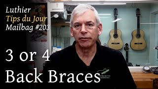 Luthier Tips du Jour Mailbag 203 - 3 or 4 Back Braces
