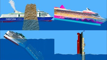 Playing Floating Sandbox with NPCs #16 Sink like Titanic with 2228 NPCs #3