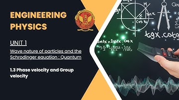 1.3 Phase velocity and Group velocity | BT201 |