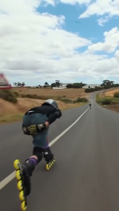 Epic downhill skating fail at 100km/h
