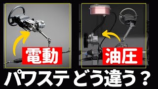 ★電動は邪魔？パワーステアリングの作動 & 油圧と電動の違い