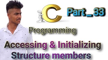 Accessing & Initializing structure members | C Language | in Telugu | Prabhu Charan