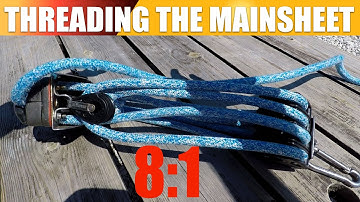 How to thread a 8 to 1 mainsheet system for catamarans