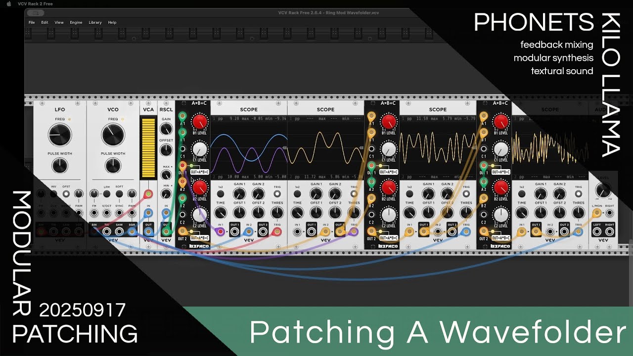 Patching a Wave Folder From Ring Modulators - YouTube