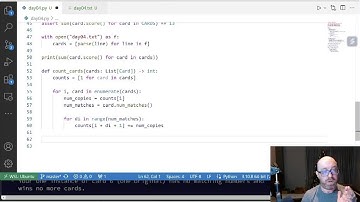 Joel Grus - Advent of Code 2023 - Day 04