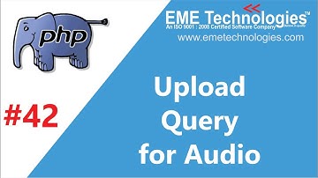 My SQLi Upload Query for Audio in Core PHP