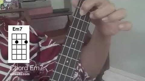 Ukulele Chord Em7. Chords ukulele