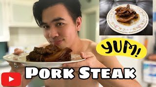 HOW TO COOK PORK STEAK ala BISTEK (EASY RECIPE) | INIGO CASTRO CHANNEL