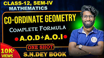 Class 12 Math: একটি ভিডিওতেই Co-ordinate Geometry -এর সমস্ত Formula 🔥
