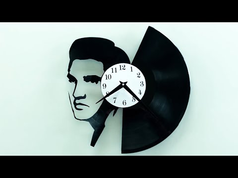 How to make a wall clock from an old vinyl record