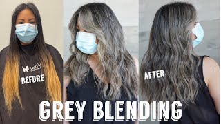 Hair Transformations with Lauryn: Grey Blending instead of grey coverage Ep. 37