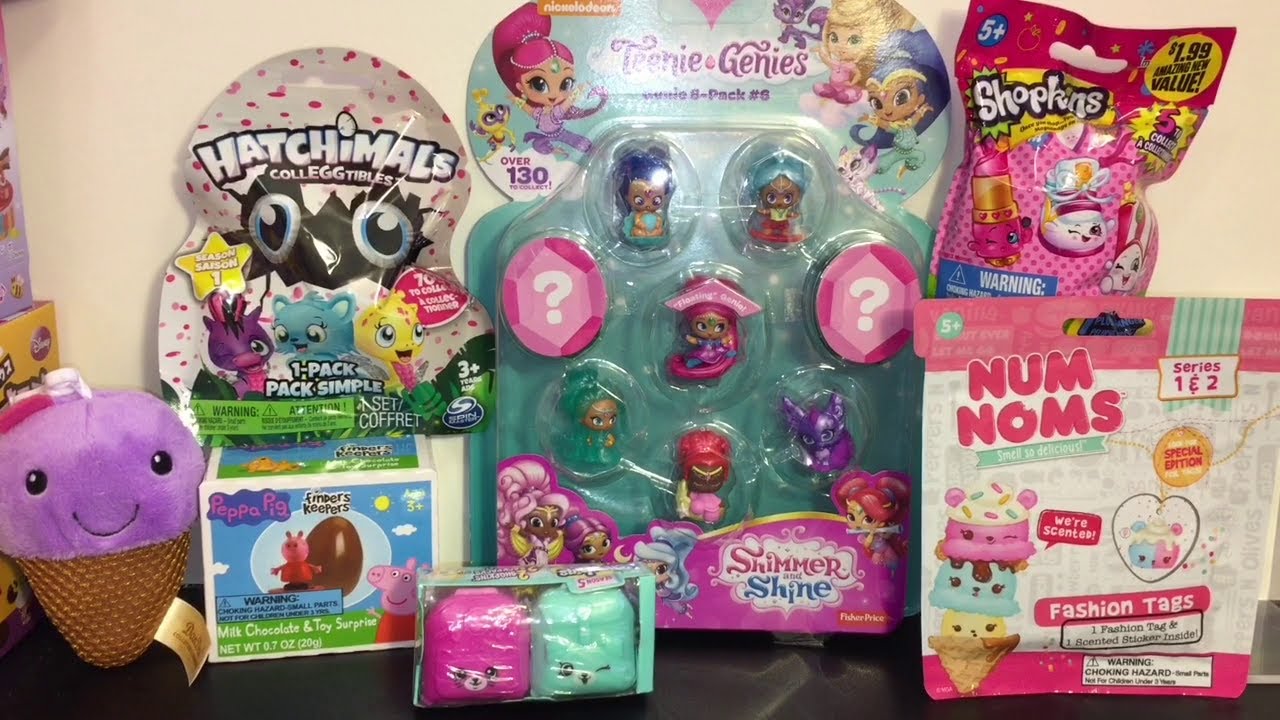 Blind Bags Teenie Genies Peppa Pig Num Noms Hatchimals Shopkins Plush