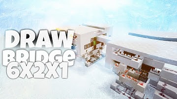 MCPE 6X2X1 DRAW BRIDGE - FIRST ON MCPE (THIS NEW DESIGN)- MCPE 0.15.10/0.15.90.1 BY WAVEPLAYZ