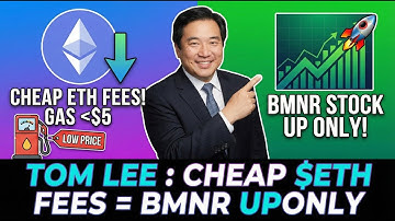 Why Cheap $ETH Fees = Higher BMNR Price . Here is HOW!
