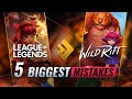 5 BIGGEST MISTAKES League Players Make in Wild Rift (LoL Mobile)