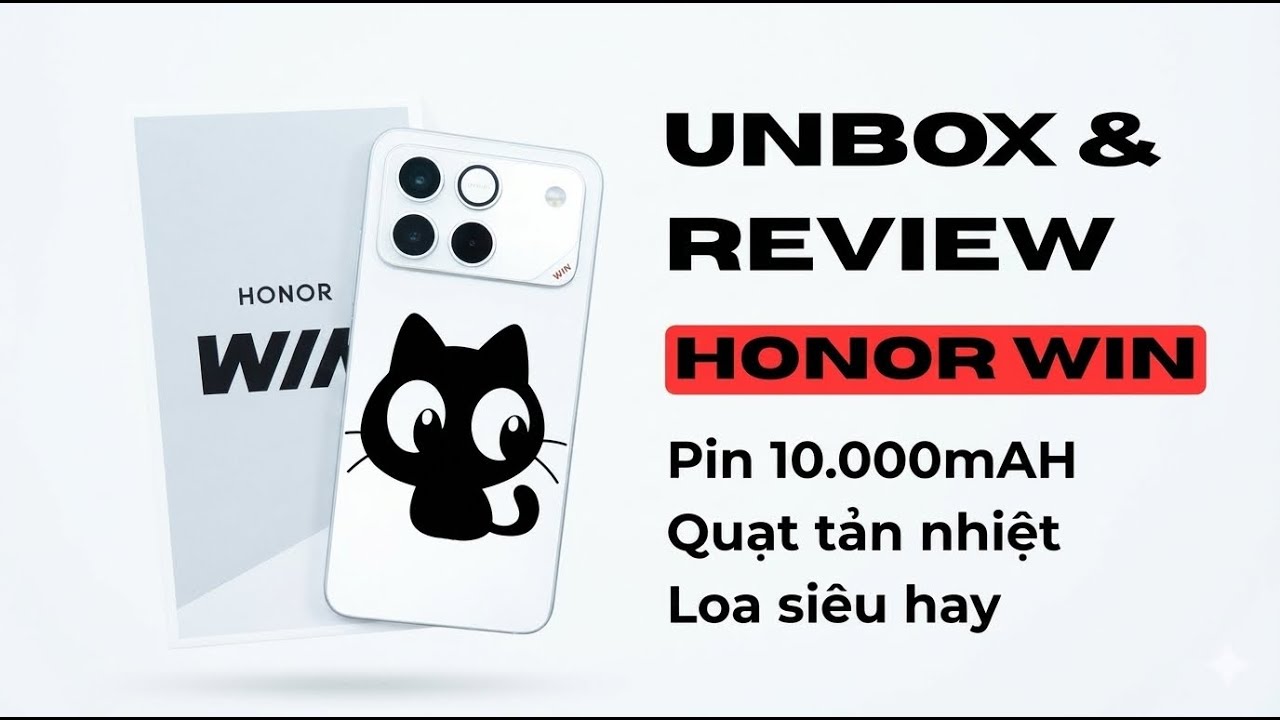 Unbox & review HONOR WIN : 185Hz siêu bịp, pin 10.000mAH, quạt tản nhiệt không như mong đợi
