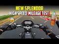 2025 Splendor High Speed Mileage test | Hero Splendor 1L Mileage |