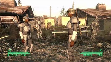 US Army vs Super Mutants at Big Town #fallout3 #npcbattle