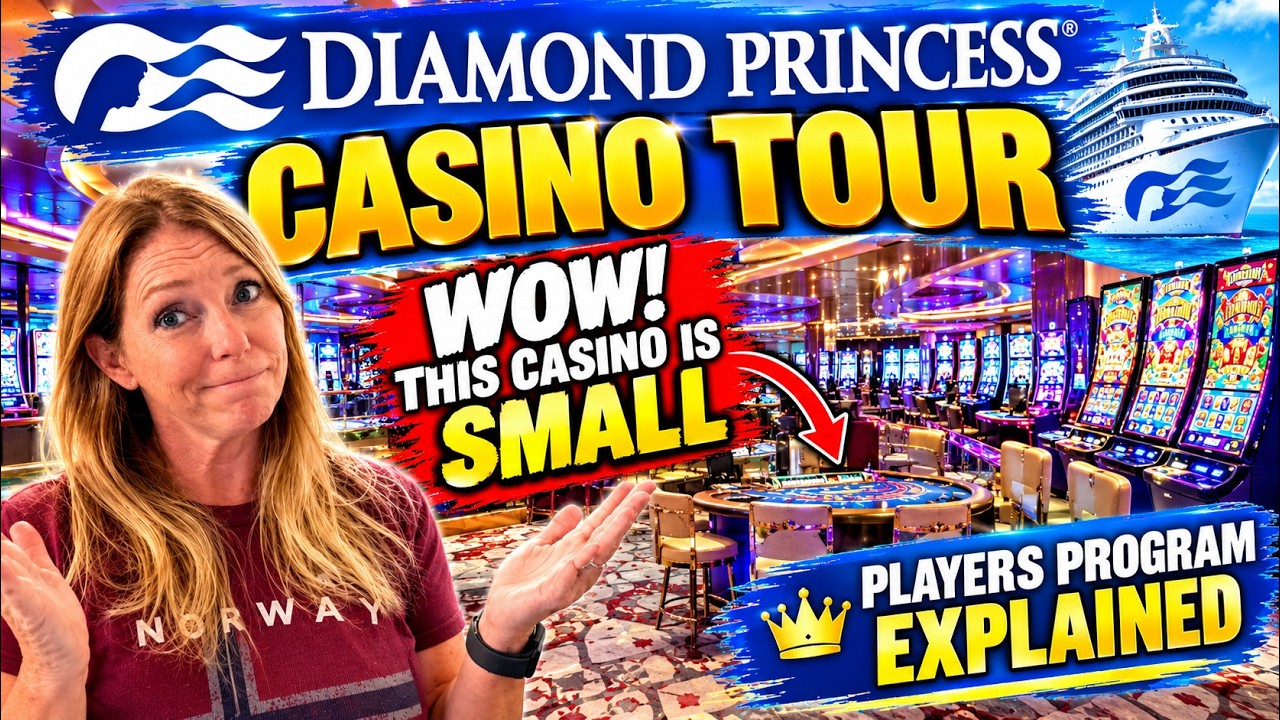 Diamond Princess Casino Tour | Is this the SMALLEST casino in the Princess Fleet?