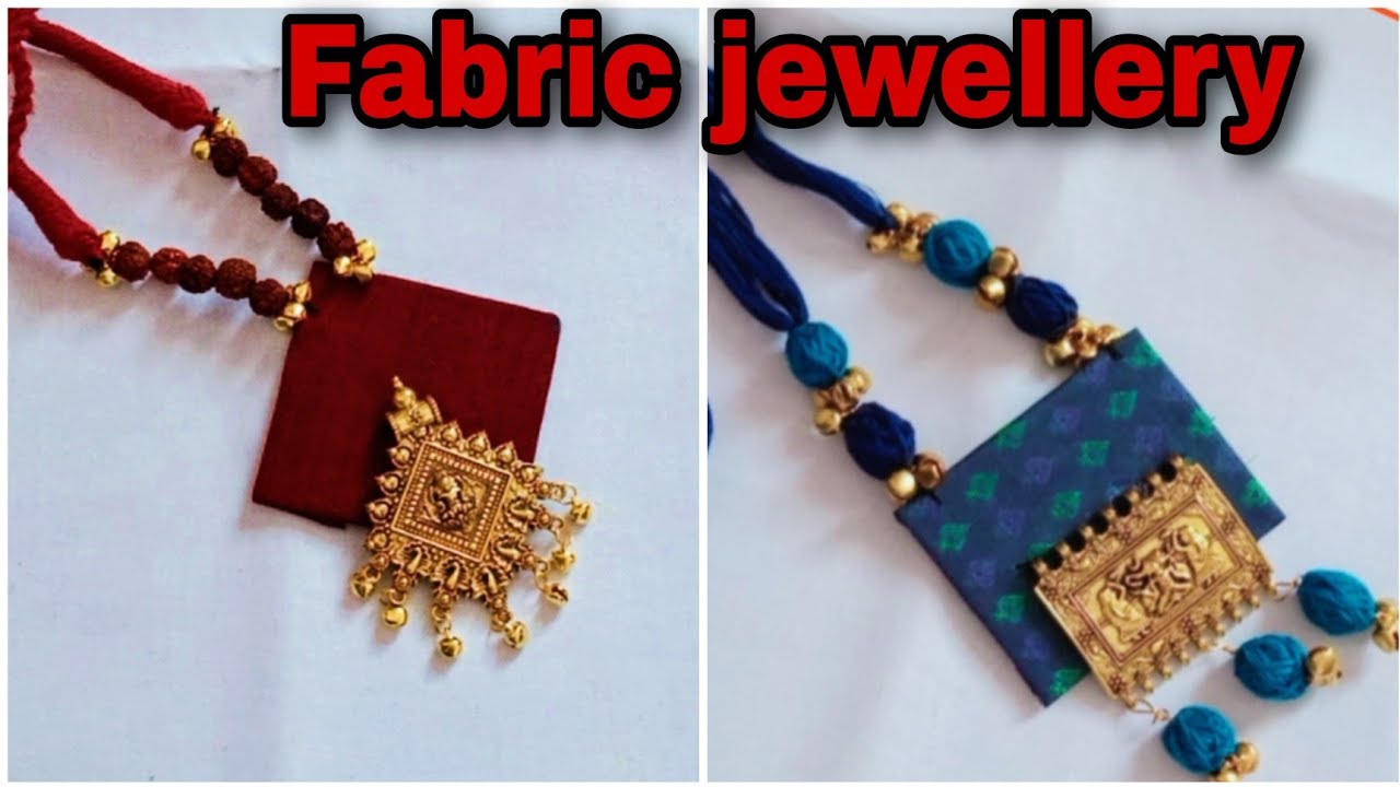 Fabric jewellery making/cloth jewellery making/Trendy handmade
