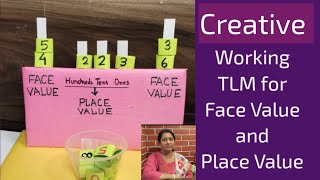 Working TLM for Face Value and Place Value | TLM for Primary School | TLM | Maths TLM