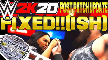 WWE 2K20 FIXED(NO MORE CRASHING) || Patch 1.04 QUICK Review || WWE 2k20 Patch 1.04 Fixed WWE 2k20