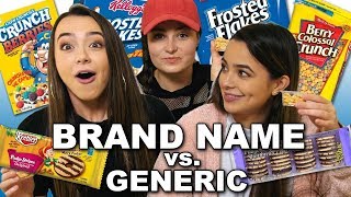 Brand Name vs Generic Challenge - Merrell Twins ft. Molly Burke