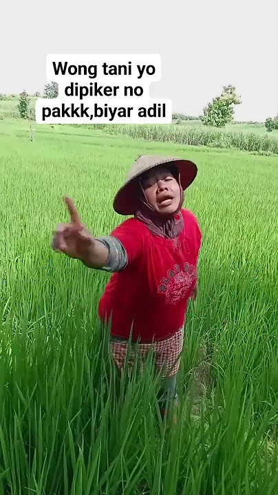 Pak..wong tani yo dipikirno pak #trending #lucu #comedy #ngakak #petani #sawah #hiburan #prabowo