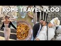 1 hour rome travel vlog first time in italy trying all the food exploring  more 