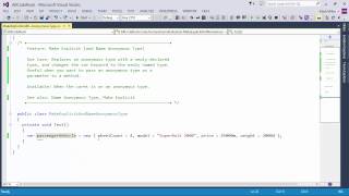 DevExpress CodeRush: Make Explicit & Name Anonymous Type