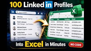 How to Bulk Extract LinkedIn Profiles into Excel (100 at a Time, No Code)