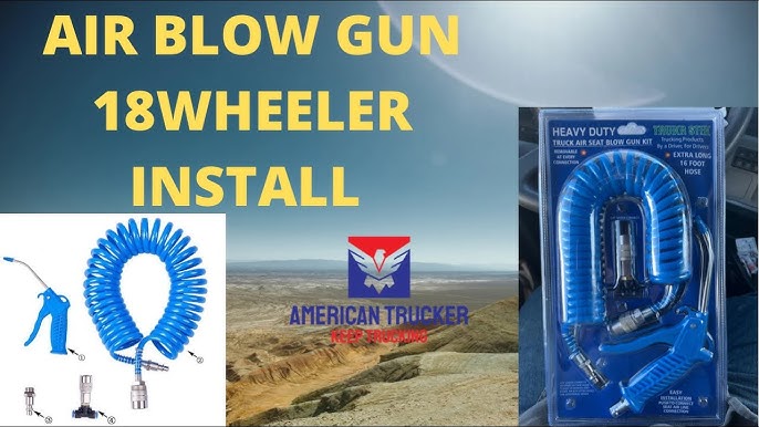 Truck Air Seat Blow Gun Kit by Trukr Stik Installation 