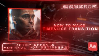 How to make timeslice transition in after effects l Tutorial for beginners l #aftereffects 