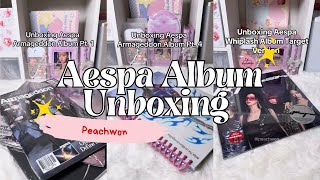 Aespa Armageddon   Whiplash Album Unboxing Tiktok Compilation| Kpop Tiktok