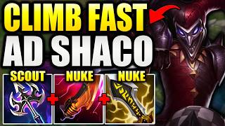 HOW TO ACTUALLY CLIMB FAST WITH AD SHACO JUNGLE
