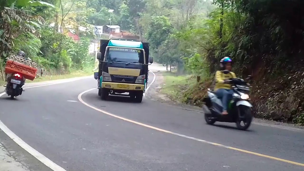 Kompilasi truk  Canter ragasa elf  di  tanjakan Alinayin 