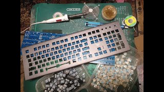 Cleaning Fixing (Mechanical Keyboards) Removing Switches And Sanding Part 1 بالعربي