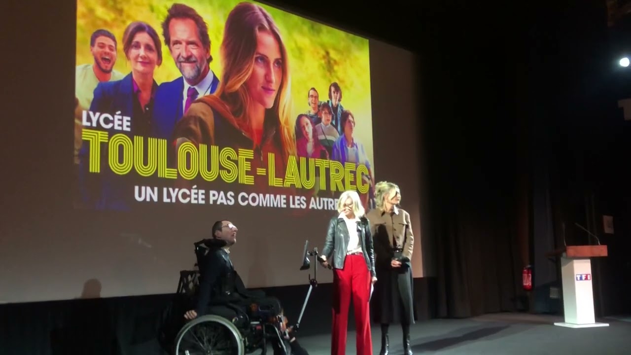 Lycée Toulouse-Lautrec, Philippe Aubert s’exprime à l’avant-première du premier épisode chez TF1