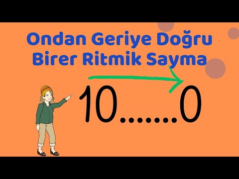 10'dan geriye doğru birer ritmik sayma