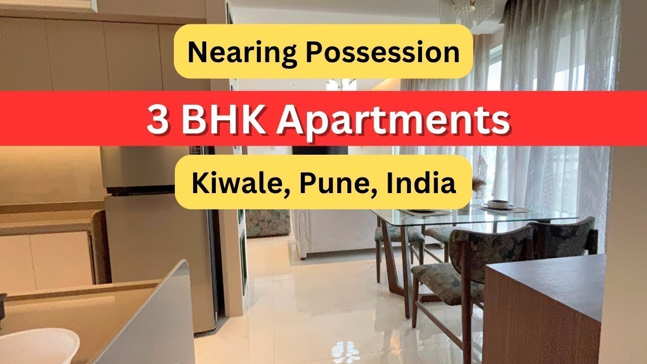 Nearing Possession! 3 BHK Luxury Homes in Pune | Kiwale's Best Project I + 91742923928 