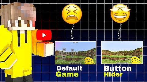 How To Hide Button in Minecraft PE 1.21🔥