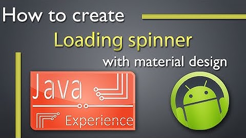 How to create loading spinner with material design