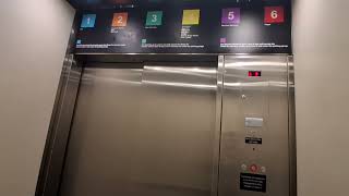 Schindler 400A HT traction elevators at the shops at Skyview (Queens, NY) Wealth