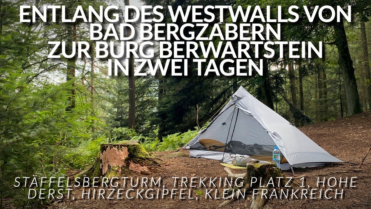 Entlang des Westwalls von Bad Bergzabern zur Burg Berwartstein in zwei Tagen | Trekking in der Pfalz