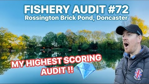 ROSSINGTON BRICK POND FISHERY AUDIT #72.    MY BEST FISHERY AUDIT YET!!  