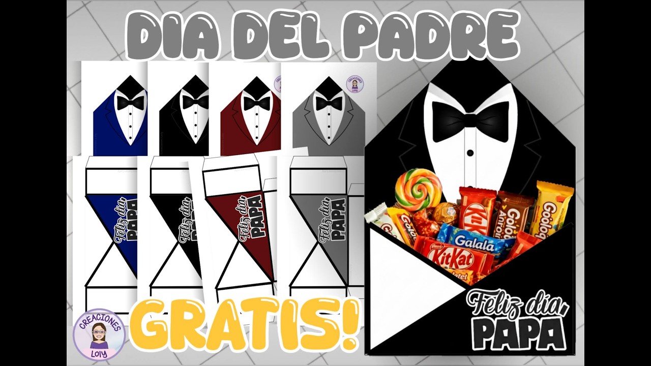 Caja tipo Sobre Dia del Padre