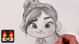 How To Draw Vanellope Von Schweetz | Sketch Tutorial