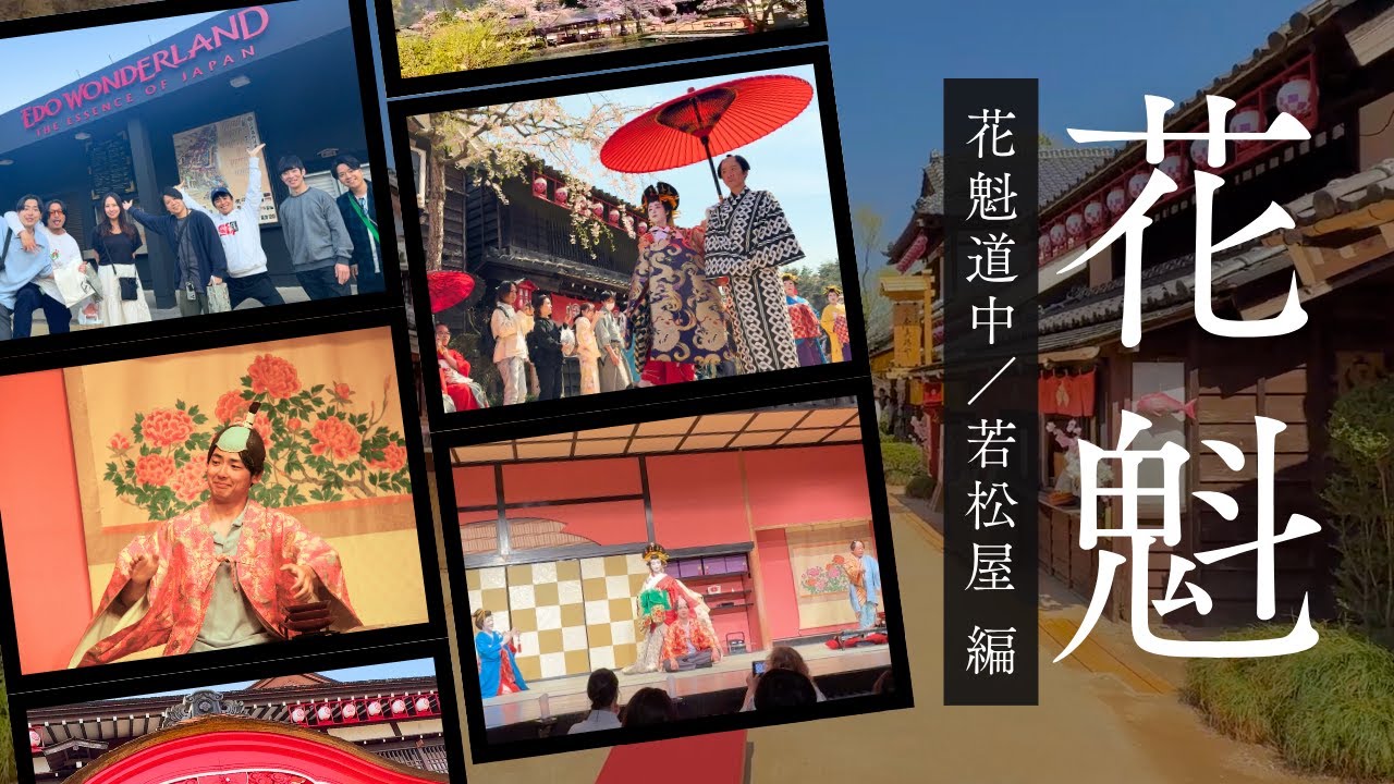 【日光江戸村】花魁道中に魅了‼︎若松屋でお大尽に! 江戸の粋と笑いを体験！その後…事件が  江戸ワンダーランド EdoWonderland 侍 SAMURA Nikko